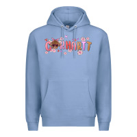 Colony Blue carhartt cow valentines day Premium Hoodie - MaliasSmallBusiness