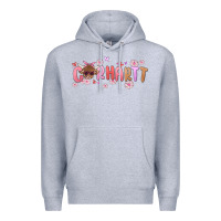 Heather Grey carhartt cow valentines day Premium Hoodie - MaliasSmallBusiness