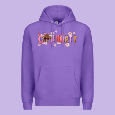 Carhartt Cow Valentines Day Premium Hoodie Designed By Maliassmallbusiness