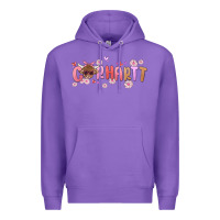Purple carhartt cow valentines day Premium Hoodie - MaliasSmallBusiness