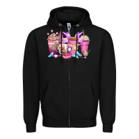 Black princess coffee cups Zipper Hoodie - Zillion Design Studio