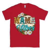 Red mama vibes with daisies Classic Tee - texasbilliewilder