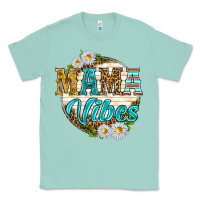 Seafoam mama vibes with daisies Classic Tee - texasbilliewilder