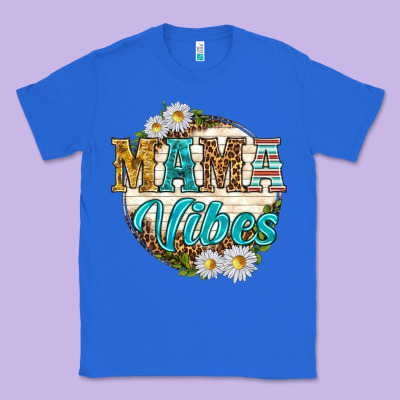 Mama Vibes With Daisies Classic Tee Designed By Texasbilliewilder