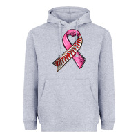 Heather Grey breast cancer sport ribbons Heavyweight Hoodie - AdoDesignShop
