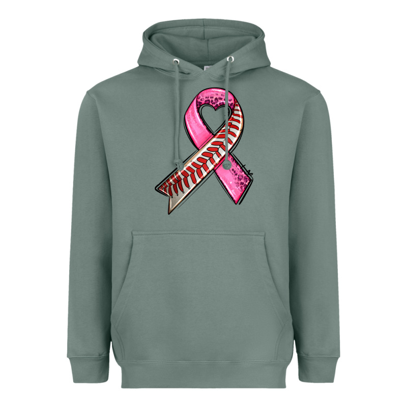 Breast Cancer Sport Ribbons Heavyweight Hoodie by AdoDesignShop | Teevron