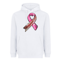 White breast cancer sport ribbons Heavyweight Hoodie - AdoDesignShop