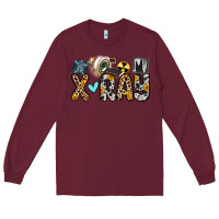 Burgundy x ray Long Sleeve Tee - Zillion Design Studio