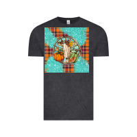 Vintage Black fall bull skull Vintage Tee - BarkalooDesign