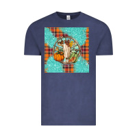 Vintage Denim fall bull skull Vintage Tee - BarkalooDesign