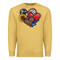 Antique Gold 4th of july american hearts Premium Sweatshirt - Jasminsmagicworld