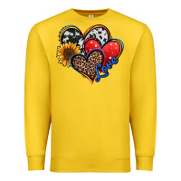 Lemon 4th of july american hearts Premium Sweatshirt - Jasminsmagicworld
