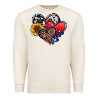 Sandshell 4th of july american hearts Premium Sweatshirt - Jasminsmagicworld
