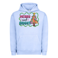 Pigment Grape Ice merry and bright christmas tree Urban Hoodie - MaliasSmallBusiness