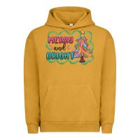 Pigment Peanut Butter merry and bright christmas tree Urban Hoodie - MaliasSmallBusiness
