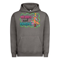 Pigment Tornado merry and bright christmas tree Urban Hoodie - MaliasSmallBusiness