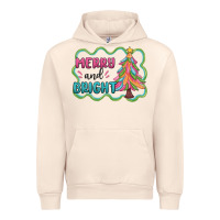 Sandshell merry and bright christmas tree Urban Hoodie - MaliasSmallBusiness