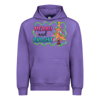Tulip merry and bright christmas tree Urban Hoodie - MaliasSmallBusiness
