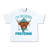 White i'm freaking freezing Urban Heavy Tee - MaliasSmallBusiness