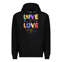 Black love is love pride Premium Hoodie - MaliasSmallBusiness