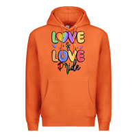 Carrot love is love pride Premium Hoodie - MaliasSmallBusiness