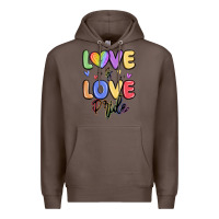Coffee love is love pride Premium Hoodie - MaliasSmallBusiness