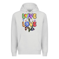 Dove Grey love is love pride Premium Hoodie - MaliasSmallBusiness
