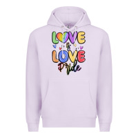 Lilac love is love pride Premium Hoodie - MaliasSmallBusiness
