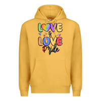 Mustard love is love pride Premium Hoodie - MaliasSmallBusiness