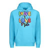 Ocean Blue love is love pride Premium Hoodie - MaliasSmallBusiness