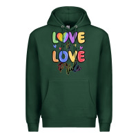 Sports Green love is love pride Premium Hoodie - MaliasSmallBusiness