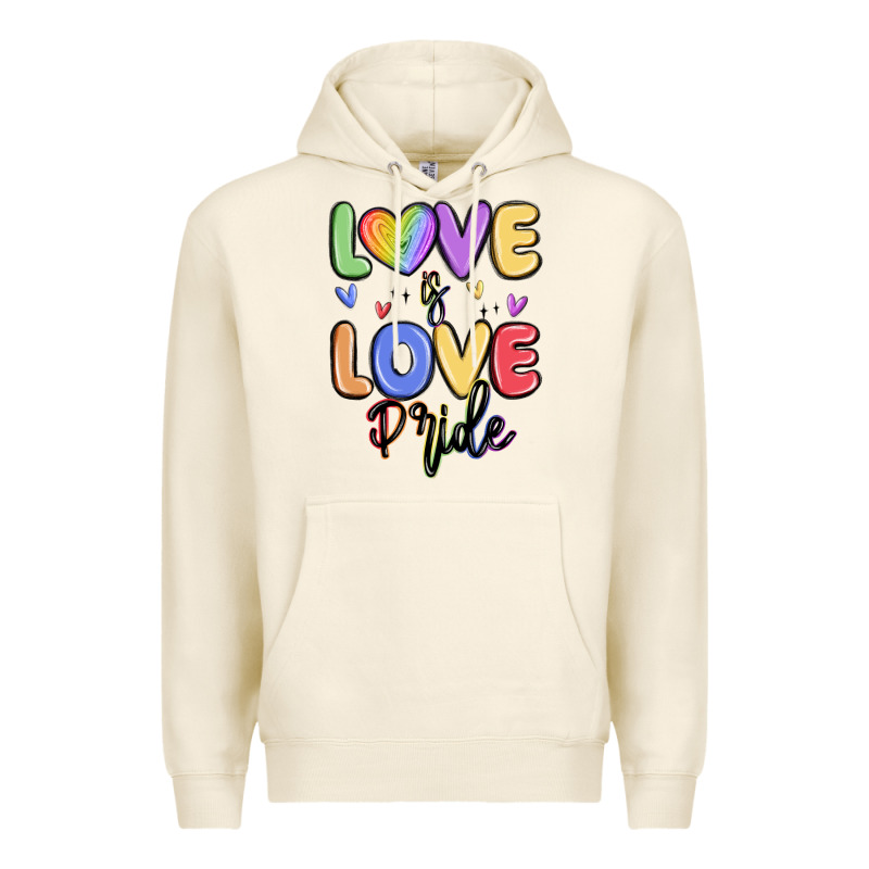 Love Is Love Pride Premium Hoodie by MaliasSmallBusiness | Teevron
