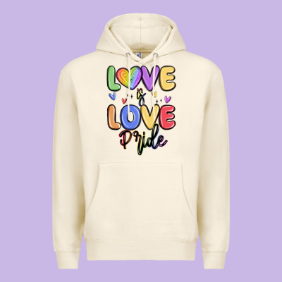 Love Is Love Pride Premium Hoodie Designed By Maliassmallbusiness
