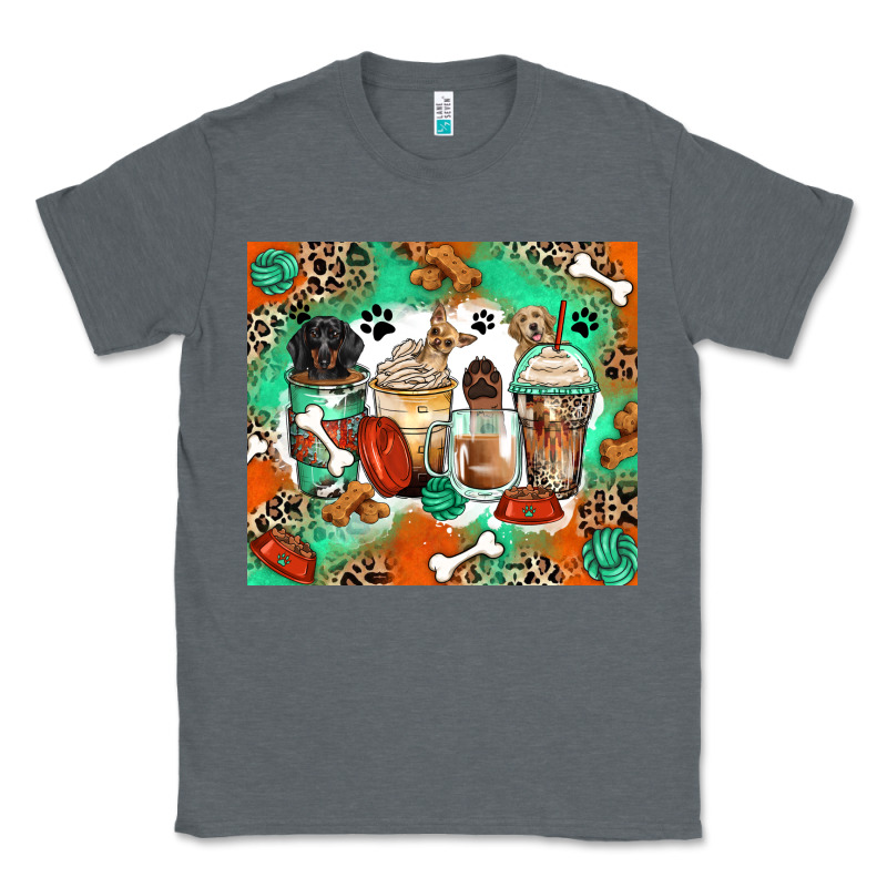 Dog Coffee Cups Classic Tee by Zillion Design Studio | Teevron