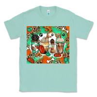 Seafoam dog coffee cups Classic Tee - Zillion Design Studio