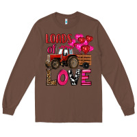 Chestnut valentine's day loads of love tractor with pin heart balloons Long Sleeve Tee - RanaPortraitStore