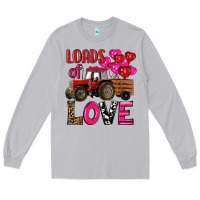 Moon Dust valentine's day loads of love tractor with pin heart balloons Long Sleeve Tee - RanaPortraitStore