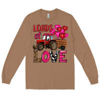 Toasted Coconut valentine's day loads of love tractor with pin heart balloons Long Sleeve Tee - RanaPortraitStore