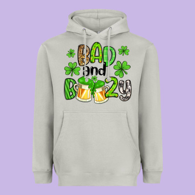 Bad And Boozy Heavyweight Hoodie Designed By Artiststas