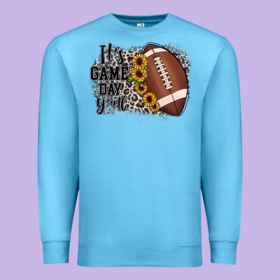 It's Game Day Y'all Premium Sweatshirt Designed By Jahusdesignshop