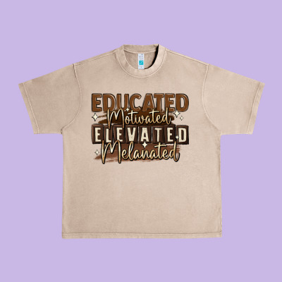 Urban Heavy Tee educated motivated elevated melanated