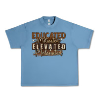 Pebble Blue educated motivated elevated melanated Urban Heavy Tee - MaliasSmallBusiness