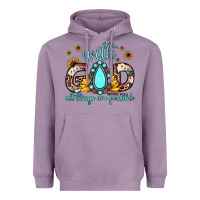 Lavender with god all things are possible matthew 19 26 Heavyweight Hoodie - JahusDesignShop
