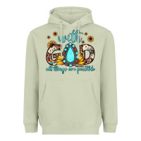 Matcha with god all things are possible matthew 19 26 Heavyweight Hoodie - JahusDesignShop