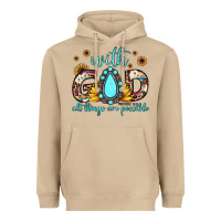 Mushroom with god all things are possible matthew 19 26 Heavyweight Hoodie - JahusDesignShop