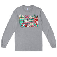 Heather Grey teacher coffee cups Long Sleeve Tee - texasbilliewilder