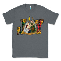 Charcoal Heather joy holy family Classic Tee - RanaPortraitStore