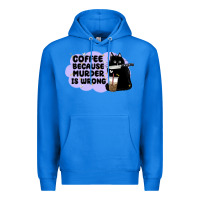 True Royal coffee because murder is wrong Premium Hoodie - MaliasSmallBusiness