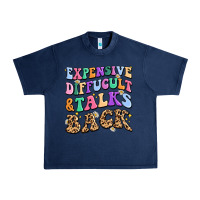 Navy expensive diffucult and talks back Urban Heavy Tee - MaliasSmallBusiness