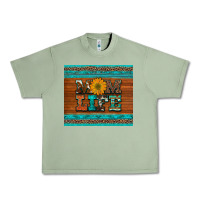 Oil Green mom life leopard cowhide turquoise aztec Urban Heavy Tee - Artiststas